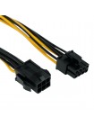 Кабель-удлинитель питания PCIe Cablexpert CC-PSU-68-30CM, 6pin(F) → 8pin(M), 30 см Кабель-удлинитель питания PCIe Cablexpert CC-PSU-68-30CM, 6pin(F) → 8pin(M), 30 см